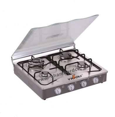 China Hot Selling Energy Saving Hotel Foshan Table 4 Burner Gas Glass Cooktops YG-G4108 for sale