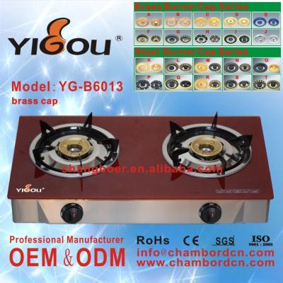 China Gas stove YG-B6013 portable natural nikai gas stove cast iron model ceramic/glass gas cooker for sale