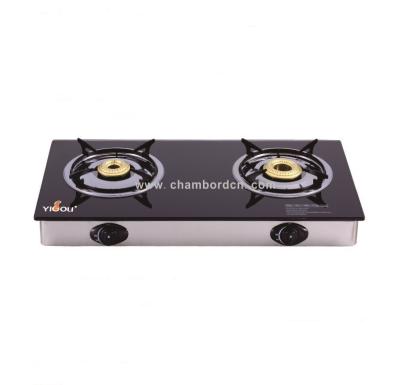 China Hotel factory supply YG-B8005 large 2 burner tabletop gas stove/cooktop cooktop from Chinese direct for sale