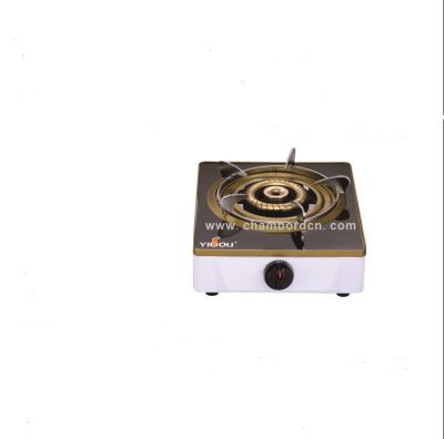 China Home Hotel Table Stainless Steel Single Burner Brass Gas Cooktop for sale