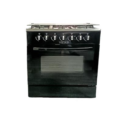 China Multifunctional 4-Burner Gas Oven With Convection And Integrated Tempered Glass Kitchen Rack For Home And RV Use for sale