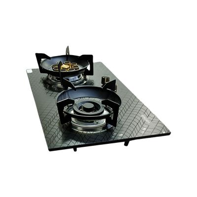 China Household Dualuse Gas Stove Tempered Glass Suitable For Natural Gas And Liquefied Gas Dual Burner Design for sale