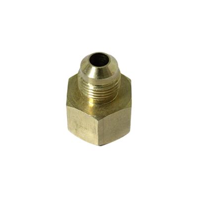 China Brass Gas Connector for Stovetop Natural Gas Pipe Threaded Straight Fitting for sale