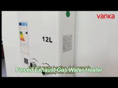 digital temperature adjustable forced exhaust gas water heater high efficiency 12l - 24l