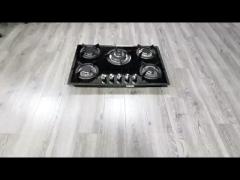 Smart Kitchen Cooktop Tempered Glass with 4 Burners Built-in Gas Stove