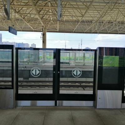 China 900*910 Manufacturers Custom Explosion Proof Transparent Automatic Sturdy Security Door Automatic Subway Road Safety Subway Door for sale