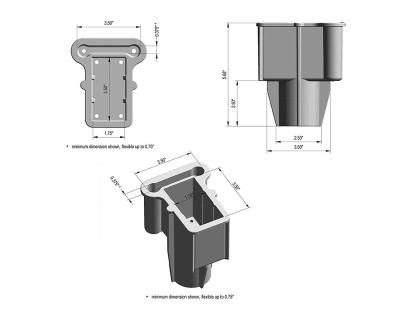 China Industrial production golf cart range finder and cell phone holder for sale