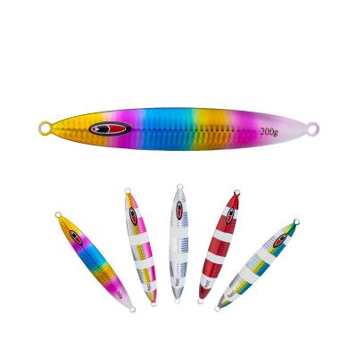 China YKpesca Metal Saltwater Lead Lure Casting Boat Fishing Bright Metal Lure Hard Jigs for sale