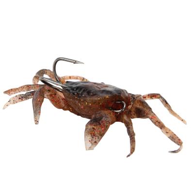 China Plastic Crab 34.5g Plastic Lure Rubber Bionic Bait Fishing Frog Lure Soft Frog Lure for sale