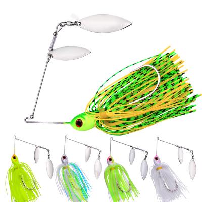 China Spinning Spinner Bass Crankbait Spinner Bait Tackle Metal Vib Vibration Baitcaster 17g 21g For Perch Lure Fishing for sale