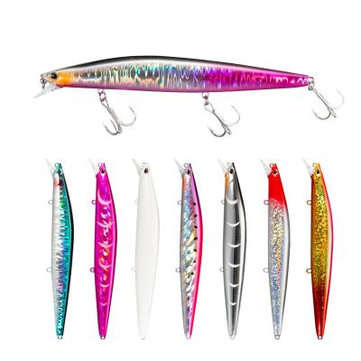 China Plastic 26g Plastic Hard Minnow Fishing Bait Artificial Sinking Minnow Jerkbait For Bass for sale