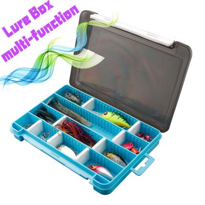 China Multifunctional Waterproof Plastic Bait Box Lure Box Dismountable Colorful Fishing Lure Box for sale