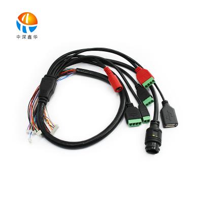 China Smart Pigtail Multi-Core Multi-Core Connector Access Control Wire Harness Tail Terminal Plug Flex Cable for sale