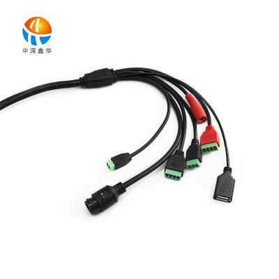 China Smart Multi-Core Multi-Core Connector Wire Pigtail Terminal Waterproof Access Control Connecting Wire Harness For Hotels for sale