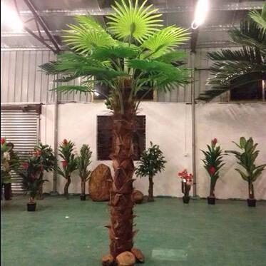 China Decoration Minimalist Hotel Landscape Plant Artificial Palm Trees for sale