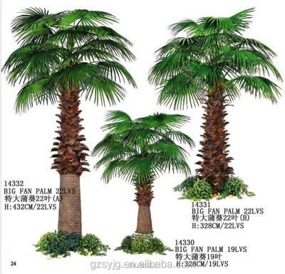 China Hotels Outdoor Decorative Artificial Chinese Mini Fan Palm Trees For Sale for sale