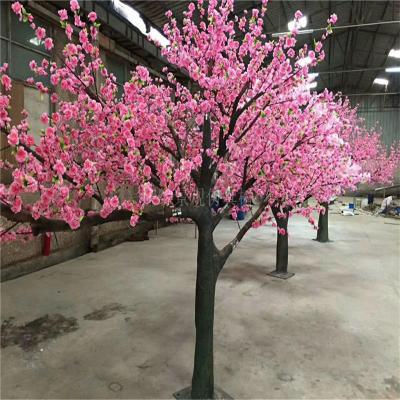 China Large Anti - UV Glass Reinforced High Fiberglass Plastic Materials Artificial Cherry Blossom Tree for sale