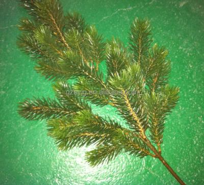 China Wholesale plastic fake artificial pine branches, plastic fake leaves for sale