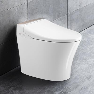 China Automatic Operation Conceal Toilet Cistern Wall Square Gold Smart Toilet Bowl Basin With Pedestal for sale