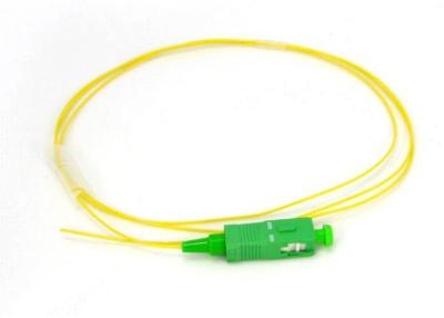 China Optical access network SC APC SX Fiber Pigtail with SM Yellow Fiber Optic Cable for sale