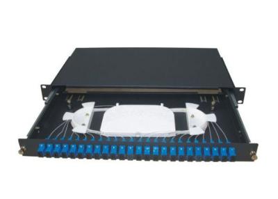 China SPCC pull push optical fiber termination box with 1U standard structure for sale