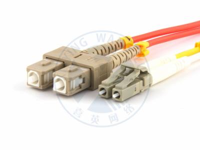 China XYFiber multimode OM2 duplex fiber optic patch cable 50/ 125 LC to SC for sale