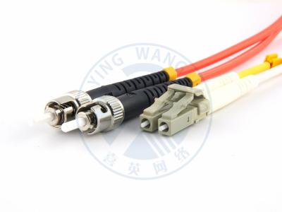 China XYFiber multimode OM2 duplex fiber optic patch cable 50/125 LC to ST for sale