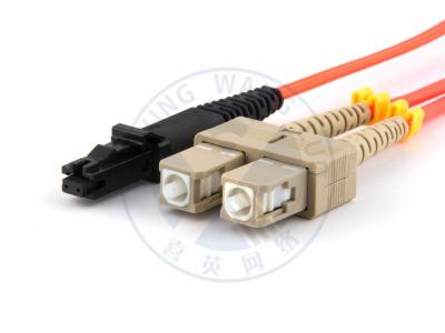 China XYFiber multimode OM2 duplex fiber optic patch cable 50/125 MTRJ to SC for sale