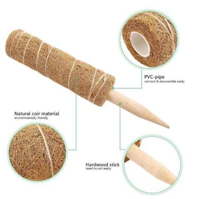 China Coconut Fiber Coconut Coir Pole Support Plants For Growing Coir Uphill Moss Totem Pole Stick Use for sale