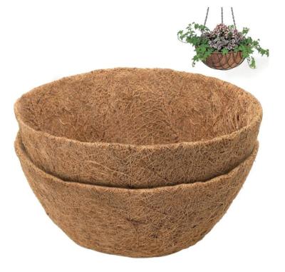 China 100% Natural Coconut Fiber and Eco Friendly Coconut Fiber Hanging Cocos Coir Basket Liners for sale