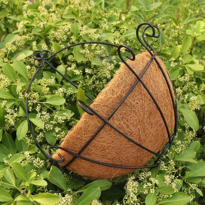 China 14inch Coconut Fiber Coconut Lining Basket Planter Basket Hanging Pot for sale