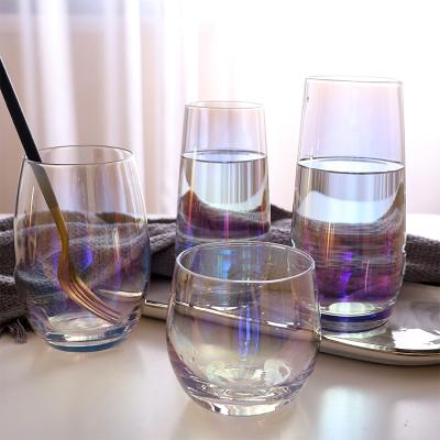 China Eco-friendly Hot Blow Machine Amazon Hot Sale Discount Price Soda Lime Tumbler Glassware Matching Set In Stock Custom Colors Design Small MOQ for sale