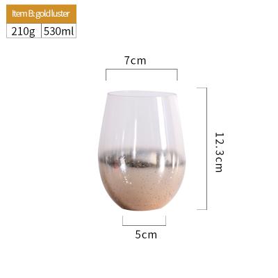 China SJ Breakfast Glassware Logo Egg Cup Custom Glass Water Eco-Friendly Outdoor Cup Transparent Glass Milk Cup for sale