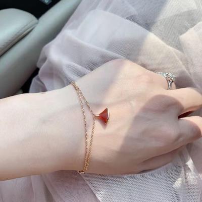 China Custom Casual/Sporty Narrow Shape Shell Bracelets Bangle Women Jewelry Straps Gold Shell Chain Female Jewelry Necklace Sterling Steel Sterling Silver for sale