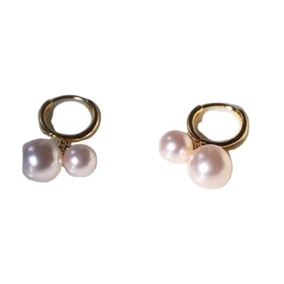 China Customs fine jewelry earrings women stainless steel accessories CLASSIC diamonds pearl elegant ladies fine jewelry earrings for sale