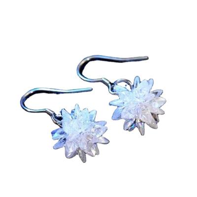 China Customs Fine Jewelry Fine Jewelry Earrings Women Stainless Steel Fashionable Crystal Ladies Accessories Elegant Ladies Diamond Earrings for sale