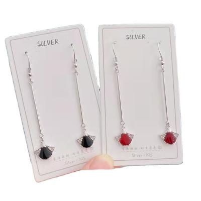 China Sector FASHIONABLE Elegant Ladies Diamond Accessories Stainless Steel Women's Fine Customs Fine Jewelry Earrings for sale