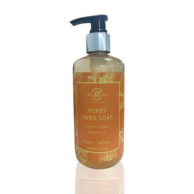 China New Basic Cleaning Design Selling Custom 300ml Honey Moisturizing Organic Liquid Hand Soap for sale