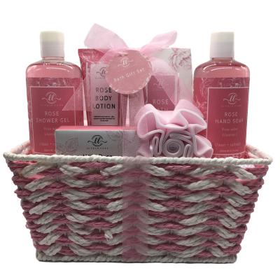 China Organic Moisturizer Beauty Gift Set Bath Set Rose Bath Gift Set for sale