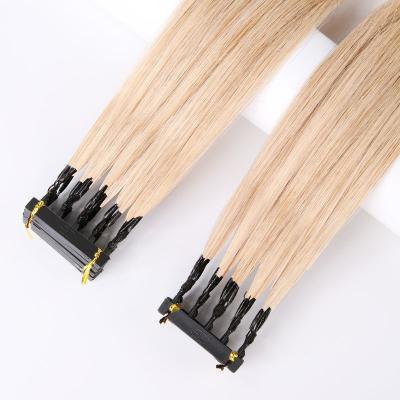 China Factory Sale Various 6D Breasted Silky Straight Hair Extension Factory Wave Quality Blonde Hair Bundles for sale