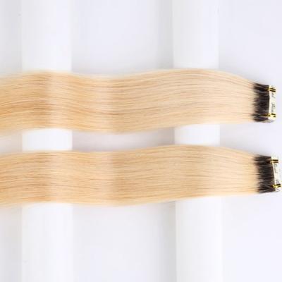 China Wholesale 100% Real Wave Silky Straight High Quality Human Hair With Full Tail Seamless Blonde Virgin Hair Extension for sale