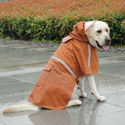 China Qiqu Pet Manufacturer Wholesale Reflective Viable Raincoat For Large Dogs Apparel Waterproof Rain Coat Clothes Accessories And Clothing for sale