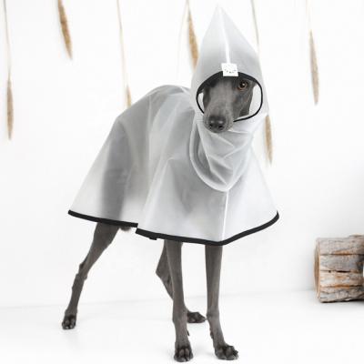 China Custom Durable Qiqu Durable Pet Clothing Clothing Italian Greyhound Raincoat Water Repellent Coat Mackintosh for sale