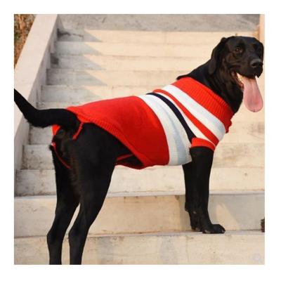 China Sustainable Large Dog Sweater Labrador Golden Retriever Jumper Knitted Sweaters For Big Dog Sweater Clothes Winter Pet Sweater Dog for sale