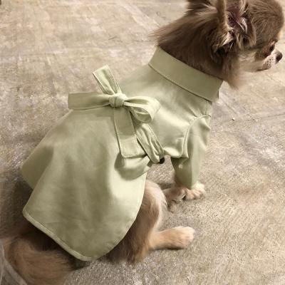 China Qiqu Pet Shop Pet Shop Supplies Designer Dog Clothes Viable Custom Refuse Cotton Apparel Back Strap Shirt For Little Puppy for sale