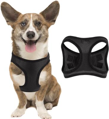 China Qiqu Pet Padded Adjustable Soft and Reflective Breathable Mesh Vest with Dog Leash Suitable for Small and Medium Dogs for sale