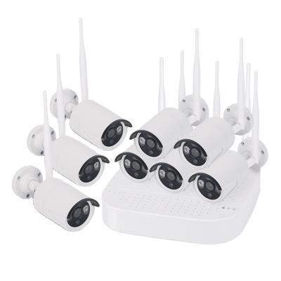 China Human Motion Tracking Outdoor Waterproof WiFi Camera NVR 2MP Tuya Full HD 8CH Kit 8PCS IR IP Camera P2P Security CCTV Camera System Video On WiFi en venta