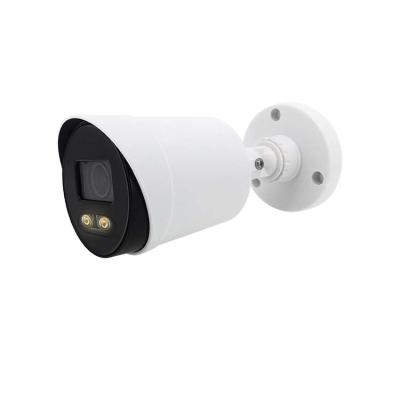 China NIGHT VISION 2.0 MP Full Color HD Half Metal Warm Light Bullet CCTV Camera AHD/TVI/CVI for sale