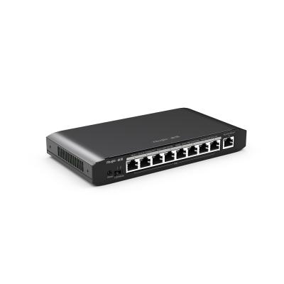 China LACP Direct Selling RG-ES109G-LP 8 Ports Gigabit Power Switch POE Ethernet Network 54W 1 Gigabit SFP Port for sale