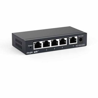 China LACP Ruijie Hot Sale 5 Port 100M Unmanaged Switch for sale